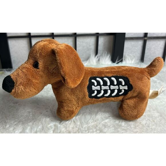 Dan Dee Collectors Choice Skeleton Dachshund Plush Animal - Picture 1 of 6